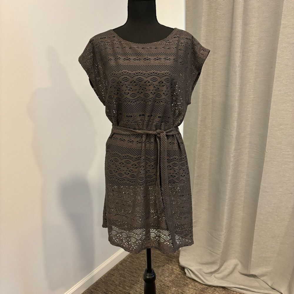 Merona Coverup swimsuit bathing suit Grey Medium